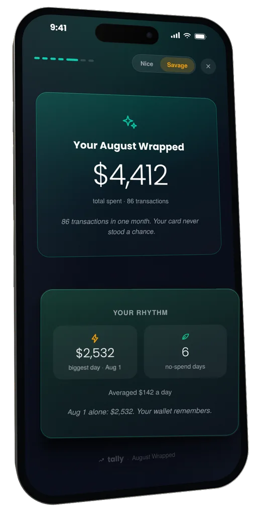 Wrapped: the month's big number, your rhythm and one savage take.